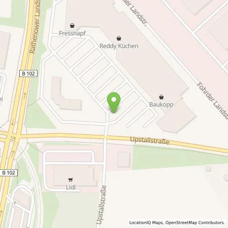 Standortübersicht der Tankstelle Allego GmbH in 14772 Brandenburg an der Havel