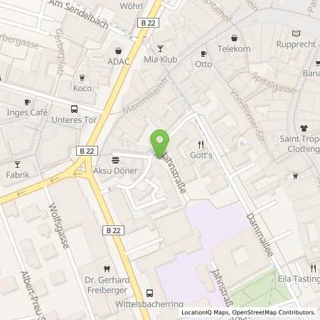 Standortübersicht der Tankstelle Stadtwerke Bayreuth Holding GmbH in 95444 Bayreuth