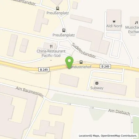 Standortübersicht der Tankstelle Allego GmbH in 37269 Eschwege