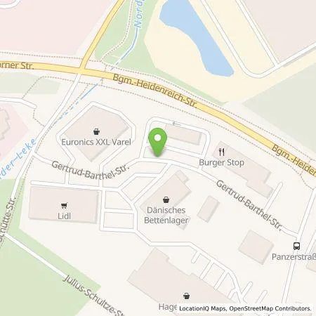 Standortübersicht der Tankstelle Allego GmbH in 26316 Varel