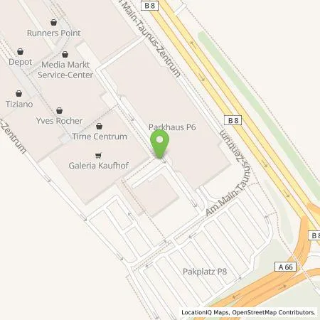 Standortübersicht der Tankstelle Allego GmbH in 65843 Sulzbach (Taunus)