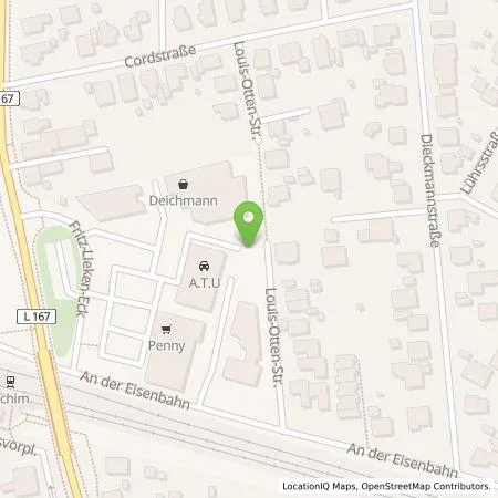 Standortübersicht der Tankstelle Allego GmbH in 28832 Achim