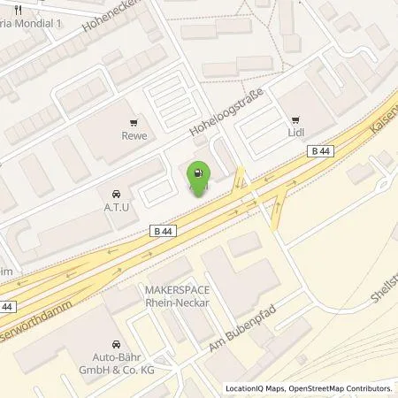 Standortübersicht der Tankstelle Allego GmbH in 67065 Ludwigshafen