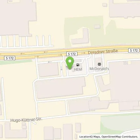 Standortübersicht der Tankstelle Allego GmbH in 01796 Pirna