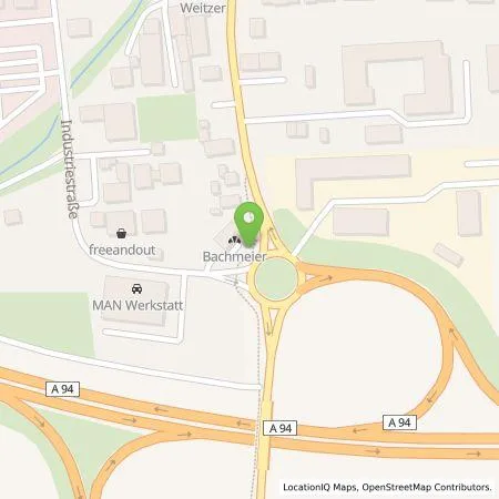 Standortübersicht der Tankstelle Allego GmbH in 84539 Ampfing