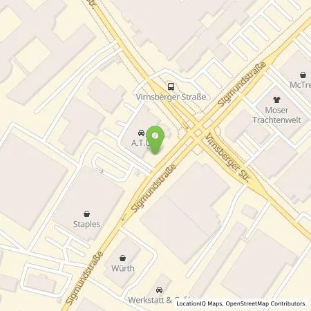 Standortübersicht der Tankstelle Allego GmbH in 90431 Nürnberg