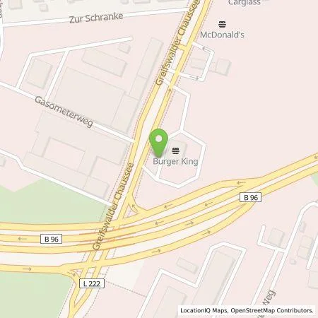 Standortübersicht der Tankstelle SWS Energie GmbH in 18439 Stralsund