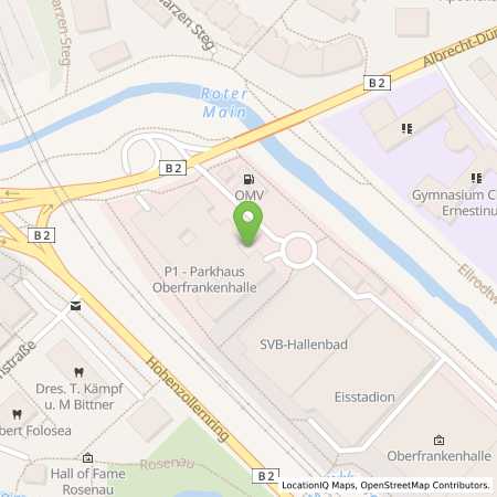 Standortübersicht der Strom (Elektro) Tankstelle: Stadtwerke Bayreuth Holding GmbH in 95448, Bayreuth