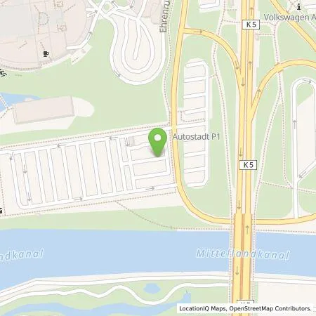 Standortübersicht der Tankstelle Volkswagen AG - Werk Wolfsburg in 38440 Wolfsburg