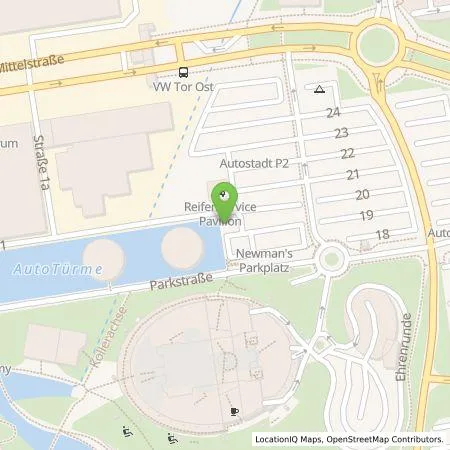 Standortübersicht der Tankstelle Volkswagen AG - Werk Wolfsburg in 38440 Wolfsburg