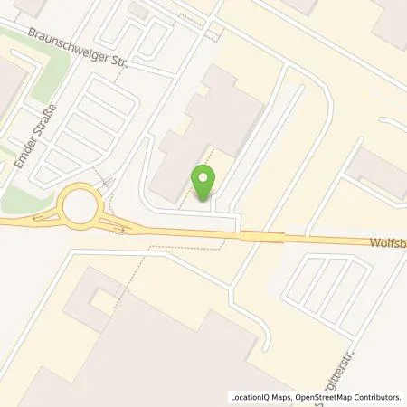 Standortübersicht der Tankstelle Volkswagen AG, Zweigniederlassung Konzern Aftersales Kassel in 34225 Baunatal