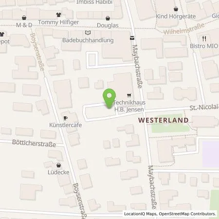 Standortübersicht der Tankstelle AlbatrosServiceGesellschaft mbH in 25980 Sylt OT Westerland