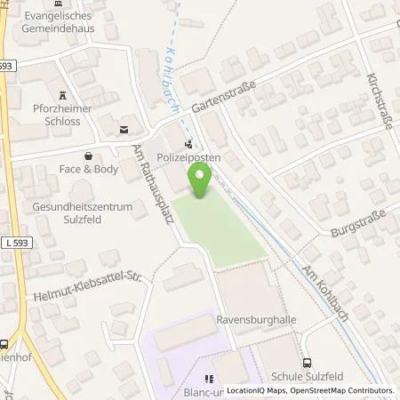 Standortübersicht der Tankstelle Energie- und Wasserversorgung Bruchsal GmbH in 75056 Sulzfeld