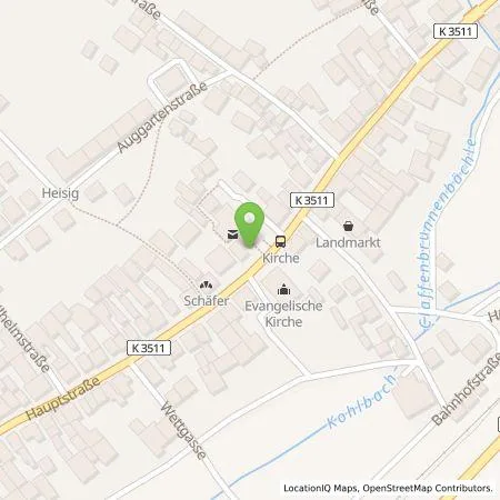 Standortübersicht der Tankstelle Energie- und Wasserversorgung Bruchsal GmbH in 75059 Zaisenhausen