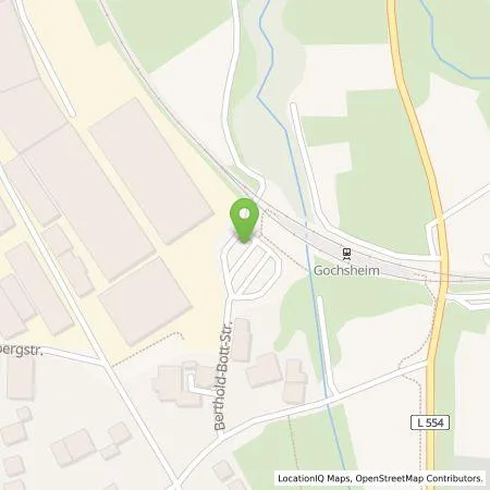 Standortübersicht der Tankstelle Energie- und Wasserversorgung Bruchsal GmbH in 76703 Kraichtal (Gochsheim)