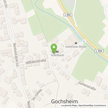 Standortübersicht der Tankstelle Energie- und Wasserversorgung Bruchsal GmbH in 76703 Kraichtal (Gochsheim)