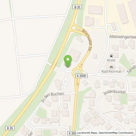 Standortübersicht der Tankstelle Energie- und Wasserversorgung Bruchsal GmbH in 75053 Gondelsheim