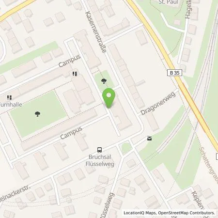 Standortübersicht der Tankstelle Energie- und Wasserversorgung Bruchsal GmbH in 76646 Bruchsal