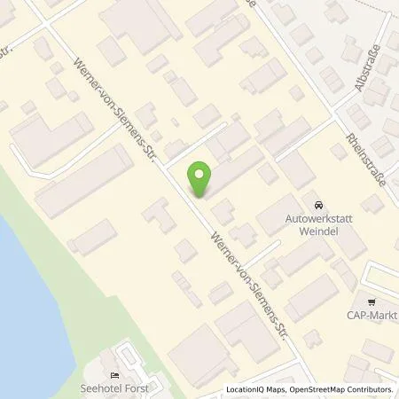 Standortübersicht der Tankstelle Energie- und Wasserversorgung Bruchsal GmbH in 76694 Forst