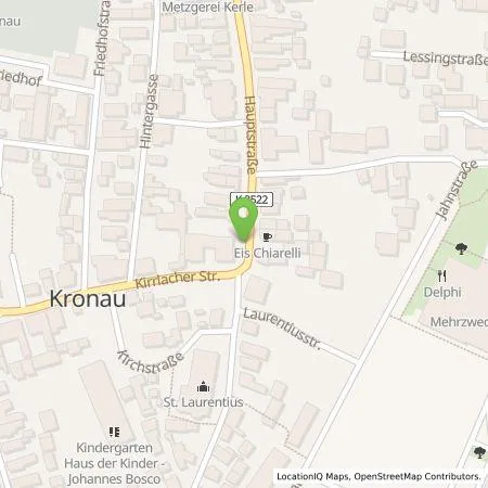 Standortübersicht der Tankstelle Energie- und Wasserversorgung Bruchsal GmbH in 76709 Kronau