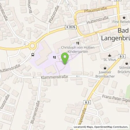 Standortübersicht der Tankstelle Energie- und Wasserversorgung Bruchsal GmbH in 76669 Bad Schönborn (Langenbrücken)