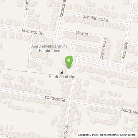 Standortübersicht der Tankstelle Energie- und Wasserversorgung Bruchsal GmbH in 76707 Hambrücken