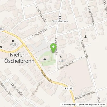 Standortübersicht der Tankstelle Energie- und Wasserversorgung Bruchsal GmbH in 75223 Niefern-Öschelbronn