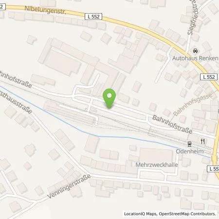 Standortübersicht der Tankstelle Energie- und Wasserversorgung Bruchsal GmbH in 76684 Östringen