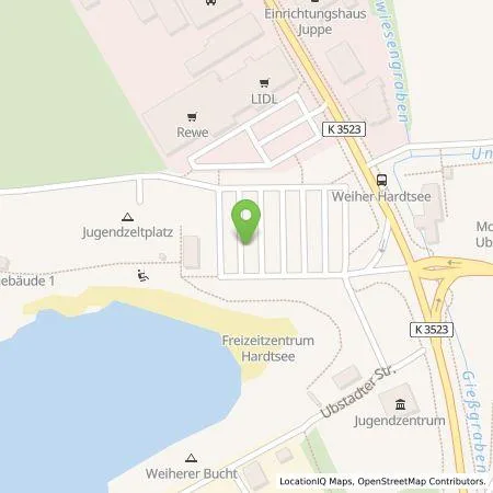 Standortübersicht der Tankstelle Energie- und Wasserversorgung Bruchsal GmbH in 76698 Ubstadt-Weiher