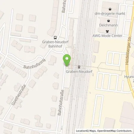 Standortübersicht der Tankstelle Energie- und Wasserversorgung Bruchsal GmbH in 76676 Graben-Neudorf