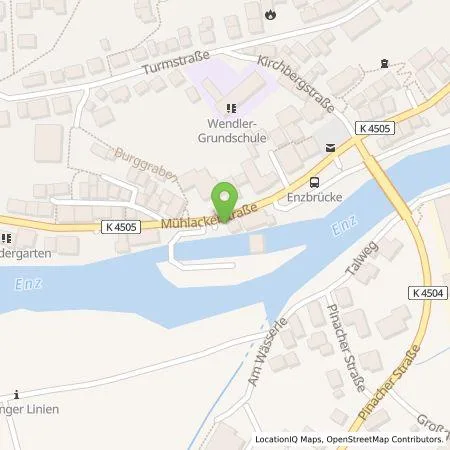 Standortübersicht der Tankstelle Stadtwerke Mühlacker GmbH in 75417 Mühlacker