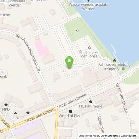 Standortübersicht der Tankstelle EMB Energie Brandenburg GmbH in 14542 Werder (Havel)