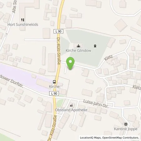 Standortübersicht der Tankstelle EMB Energie Brandenburg GmbH in 14542 Werder (Havel) - OT Glindow