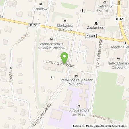 Standortübersicht der Tankstelle EMB Energie Brandenburg GmbH in 16552 Mühlenbecker Land OT Schildow