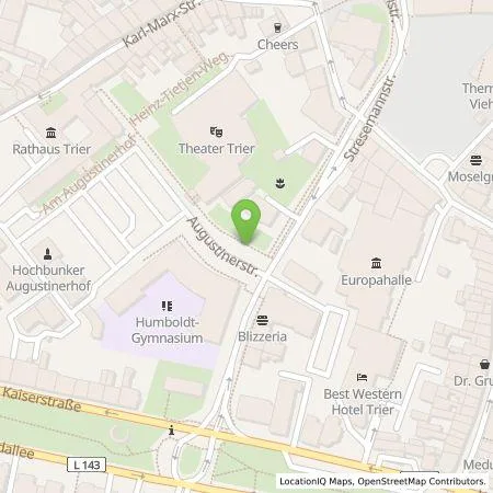 Standortübersicht der Tankstelle SWT Parken GmbH in 54291 Trier