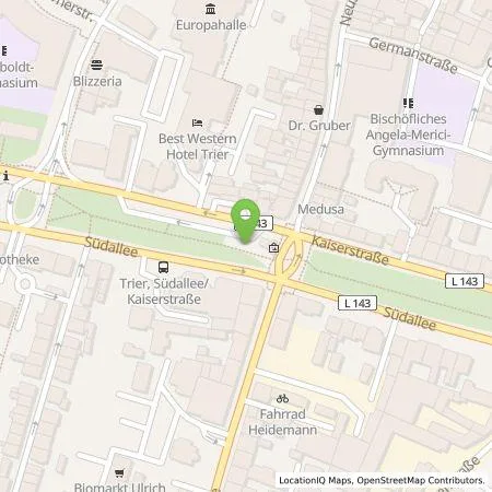 Standortübersicht der Tankstelle SWT Parken GmbH in 54290 Trier