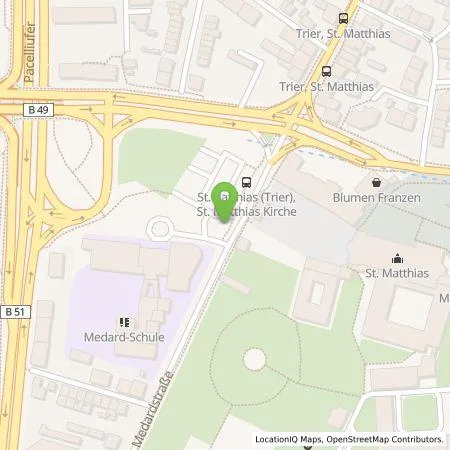 Standortübersicht der Tankstelle SWT Parken GmbH in 54294 Trier