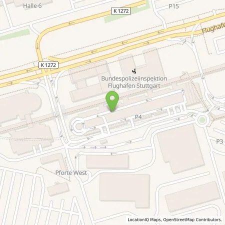 Standortübersicht der Tankstelle Flughafen Stuttgart GmbH in 70629 Stuttgart