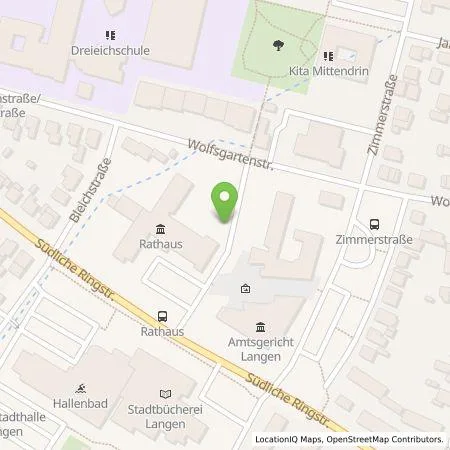 Standortübersicht der Tankstelle Stadtwerke Langen GmbH in 63225 Langen