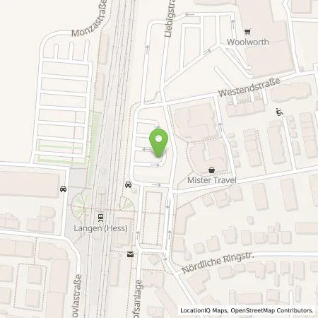 Standortübersicht der Tankstelle Stadtwerke Langen GmbH in 63225 Langen