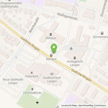 Standortübersicht der Tankstelle Stadtwerke Langen GmbH in 63225 Langen