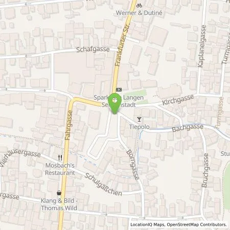 Standortübersicht der Tankstelle Stadtwerke Langen GmbH in 63225 Langen