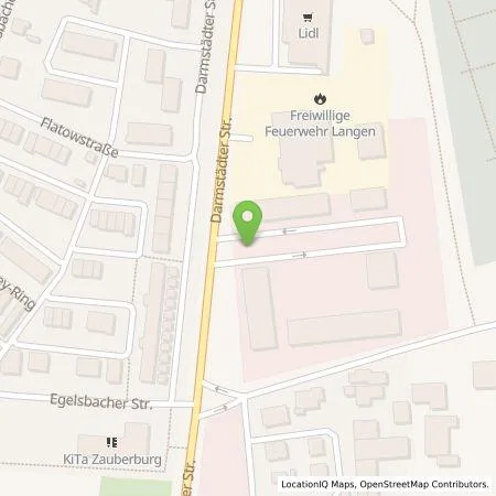 Standortübersicht der Tankstelle Stadtwerke Langen GmbH in 63225 Langen