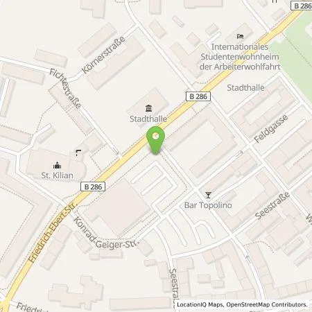 Standortübersicht der Tankstelle Stadtwerke Schweinfurt GmbH in 97421 Schweinfurt