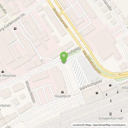 Standortübersicht der Tankstelle Stadtwerke Schweinfurt GmbH in 97424 Schweinfurt