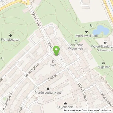 Standortübersicht der Tankstelle Stadtwerke Schweinfurt GmbH in 97421 Schweinfurt