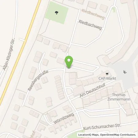 Standortübersicht der Tankstelle Stadtwerke Schweinfurt GmbH in 97422 Schweinfurt