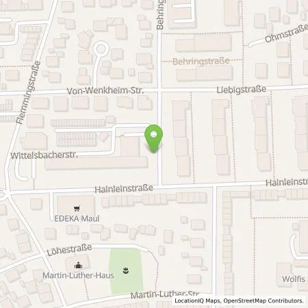 Standortübersicht der Tankstelle Stadtwerke Schweinfurt GmbH in 97464 Niederwerrn