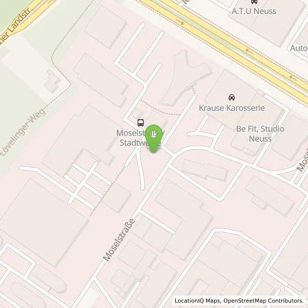 Standortübersicht der Tankstelle Stadtwerke Neuss Energie und Wasser GmbH in 41464 Neuss