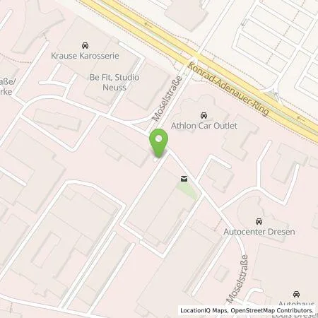 Standortübersicht der Tankstelle Stadtwerke Neuss Energie und Wasser GmbH in 41464 Neuss